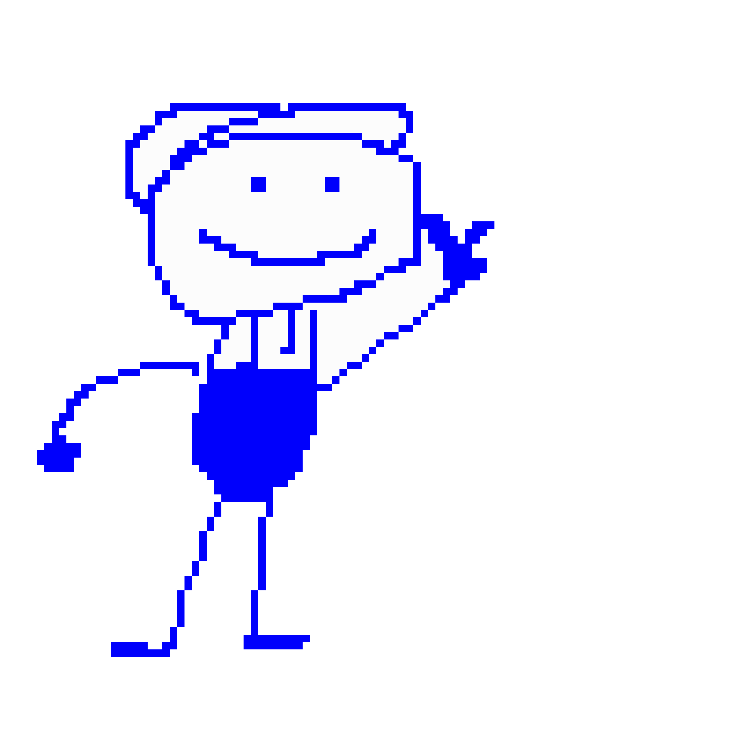 atomicbolts wearing his blue hat, and blue overralls making the peace sign